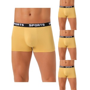 INSPIRE CHIC Men's 4 Pack Lightweight Short Leg Stretch Underwear Boxer Briefs - 1 of 4