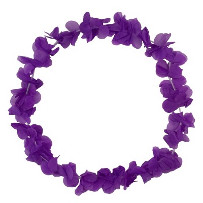  Northlight 18" Deep Purple Flower Halloween Lei Costume Accessory 