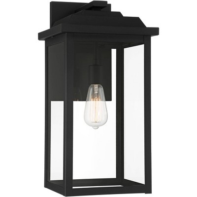 John Timberland Eastcrest 20 1/2" High Textured Black Finish Steel Outdoor Wall Light