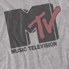 MTV MTV Logo Adult T Shirt, Athletic Heather, Small - 2 of 4
