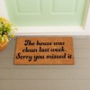 28" x 16" Nature Coir Mat, The house was clean - 2 of 4