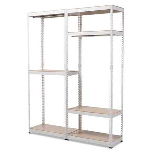 Closet Storage Target
 - Gavin Metal 7 Shelf Closet Storage Racking Organizer White Baxton Studio Target