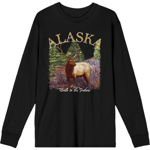 Adventure Society Alaska Crew Neck Long Sleeve Adult Tee - image 1 of 2