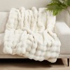 Saro Lifestyle Soft Bubble Faux Fur Throw - 3 of 3