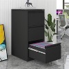 Metal Filing Cabinet, Vertical File Cabinets with Lock Home Office Metal File Organizer - 2 of 4