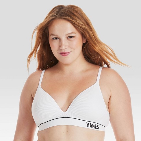 Hanes Originals Women's Seamless Rib Triangle Bralette