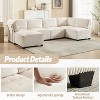 MOONMISS Modular 6- Seat  Sectional Sofa U Shaped Modular Couch with Reversible Chaise Modular Sofa Sectional Couch for Living Room - 2 of 4