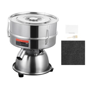 VEVOR Automatic Electric Vibrating Sieve, Stainless Steel Sifter Shaker Machine with 30+50 Mesh, 45W Automatic Powder Sifter Machine Countertop - 1 of 4