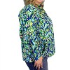 Women's Abstract Print Mandarin Collar Button Down Top - First Love - 2 of 3