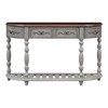 Curved Console Table with 4 Drawers and 1 Shelf and Multi-Functional Use - 3 of 4