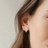 Bearfruit Jewelry Sterling Silver 18k Gold Plated Zig Zag Stud Earrings - 3 of 4