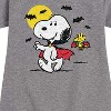 - Peanuts - Vampire Snoopy and Woodstock Graphic Short Sleeve Fleece Dress - 2 of 4