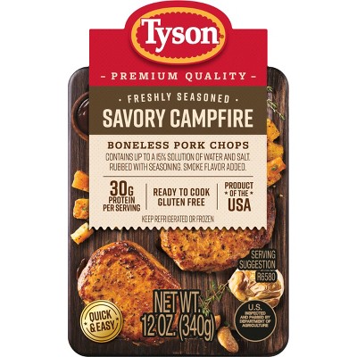 Tyson Savory Campfire Pork Chop - 12oz