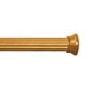 1-3/8 in. dia. wood rod pole Lumi Home Furnishings M&M Wood End Cap Finials 2ct Heritage Oak - 3 of 4