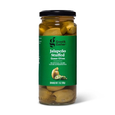 Jalapeno Stuffed Queen Olives - 7oz - Good & Gather™