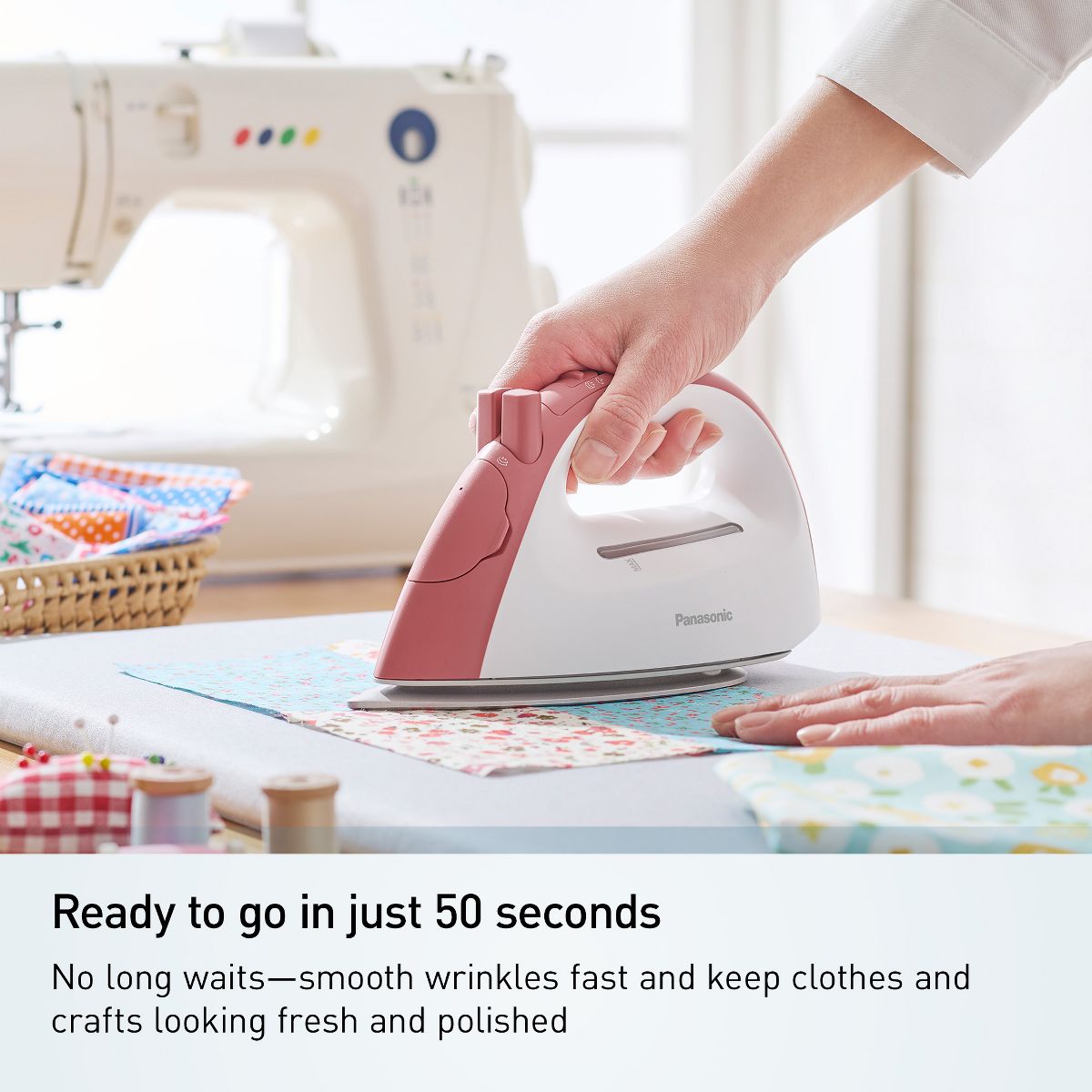 Panasonic Cordless Steam Iron, Compact, Light, with Charging Station NI-QL300 - thumbnail 7