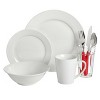 Gibson Home Regal White II 32 Piece Fine Ceramic Dinnerware Combo Set in White - 2 of 4