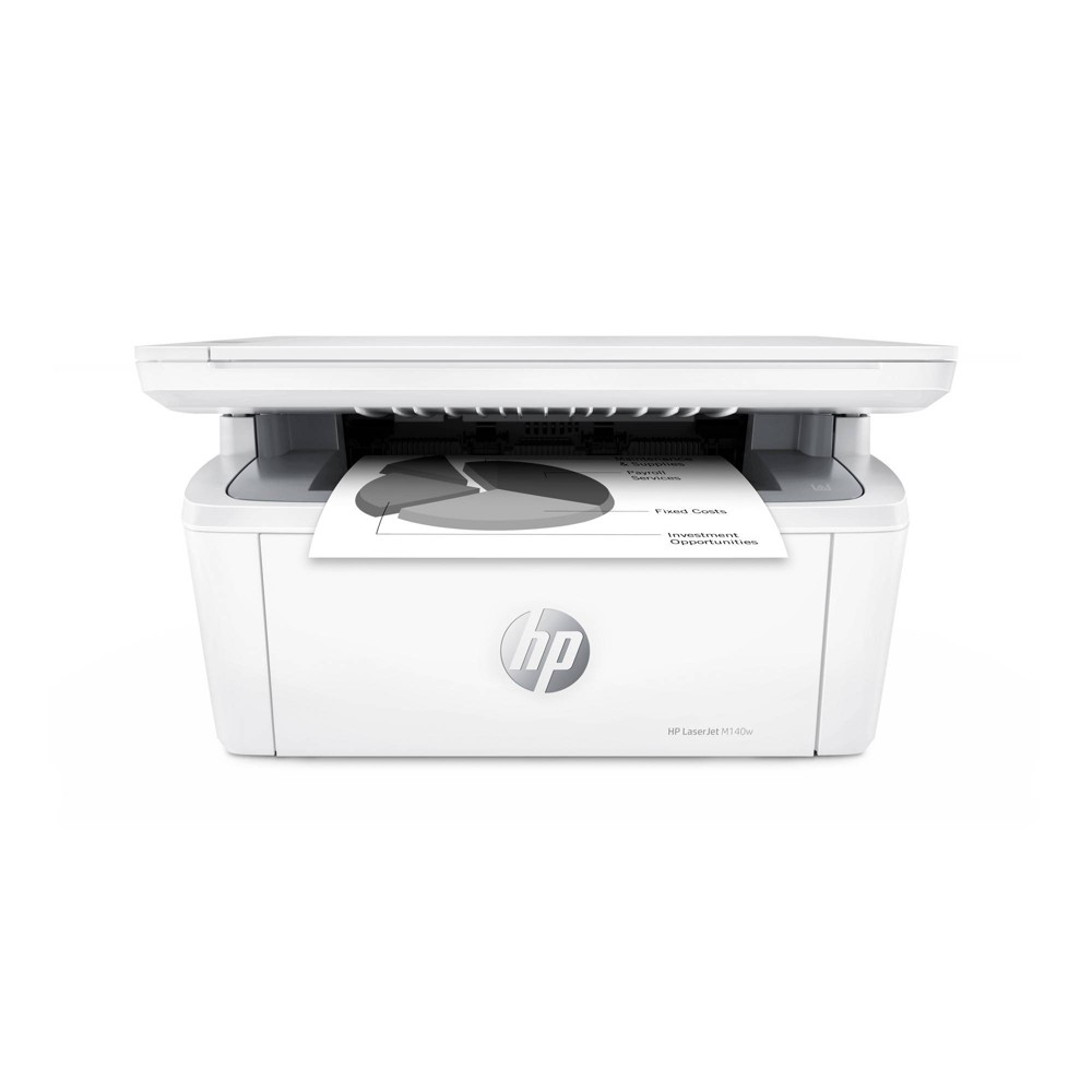 HP - LaserJet M140w Wireless Black and White Laser Printer - White