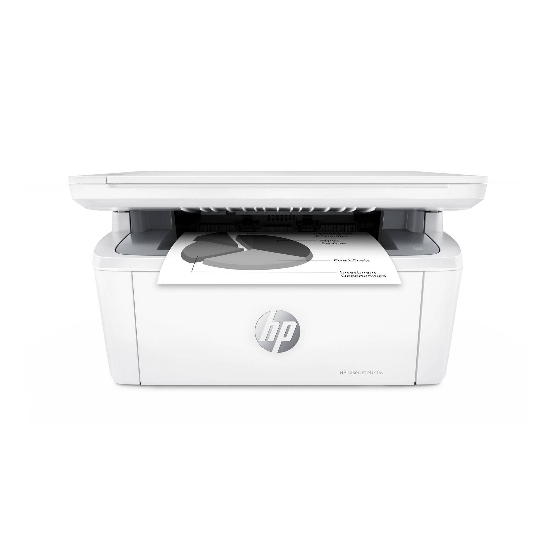 HP LaserJet M140w Wireless All-In-One Black and White Laser Printer (7MD72F): USB, Wi-Fi, Microsoft Windows Compatible