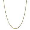 Black Bow Jewelry 2.4mm, 14k Yellow Gold Solid Link Cable Chain Necklace - 3 of 4