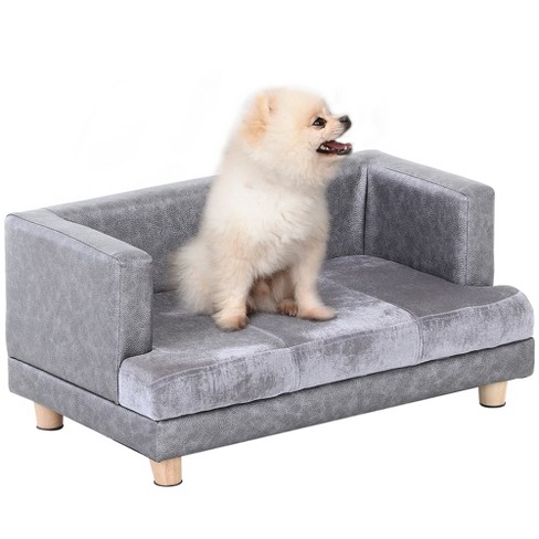 Pawhut Luxury Fancy Dog Bed For Small Dogs, Small Dog Couch With Soft & Leather Combo, Dog Bed, Rectangle Modern Furniture, Puppies : Target