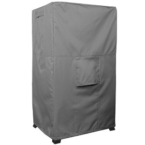 KHOMO GEAR Panther Series - Heavy Duty Outdoor Black Smoker Cover Protector 17" x 20" x 35.5" - Gray - 1 of 4