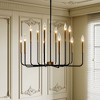Maxax 22.9" 12-Light Dimmable Gold Iron Chandelier - 2 of 4