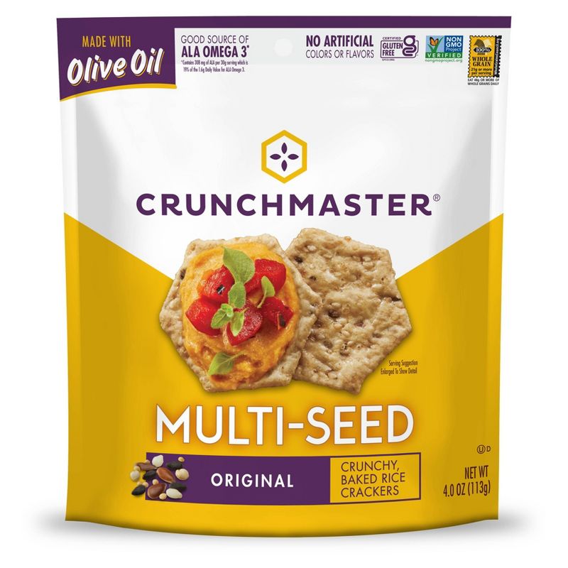 Crunchmaster Multi-Seed Original Crackers 4oz, 1 of 7
