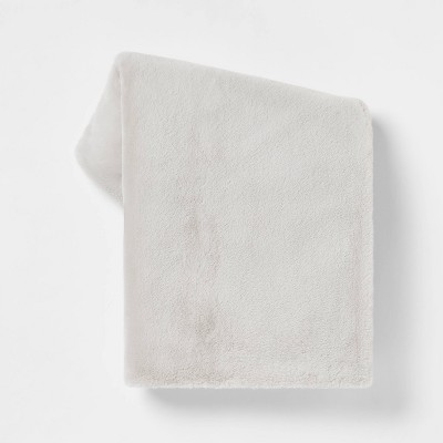 Faux Rabbit Fur Throw Blanket - Threshold™