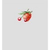 Strawberry And Cherry Fruit Adult Crew Neck Short Sleeve Tee - 2 of 3