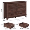 6 Dresser for Bedroom, 47" Wide Drawer Dresser with Storage Freestanding, Wooden Closet Storage Chest for Living Room, Bedroom, Entryway - 2 of 4