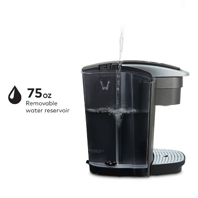 K-Elite Brushed Slate Single-Serve Coffee Maker with Iced Setting