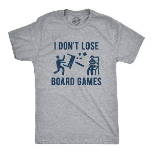 Mens I Dont Lose Board Games T shirt Funny Gift for Family Hilarious Saying - Crazy Dog Men's T Shirt - 1 of 4