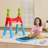 VEVOR Art Easel for Kids, 2-in-1 Double-Sided Kid's Art Easel with Magnetic Whiteboard & Chalkboard, Adjustable Standing Rotatable Drawing Board - 2 of 4