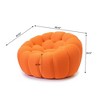 WJSHome Single Bubble Couches for Living Room, Memory Foam Round Bubble Sofa, 3D Honeycomb Shape Curved Sofas for Living Room, Small Space - 3 of 4