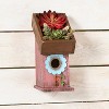 The Lakeside Collection Wood Combination Bird House and Planter with Distressed Finish - 3 of 4