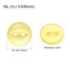 Unique Bargains Round Resin 2-Hole Fish Eye Craft Replacement Sewing Button 10 Pcs - 2 of 4