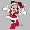 Girls Minnie Mouse Happy Christmas Red Dress T Shirt - 2 of 4