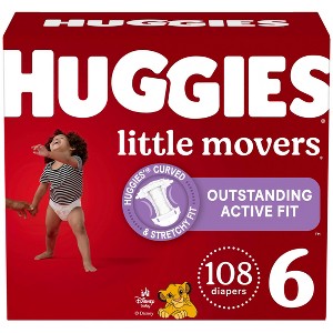 Huggies Little Movers Baby Disposable Diapers - (Select Size and Count) - 1 of 4