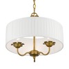Livex Lighting Edinburgh 3 - Light Pendant in  Antique Gold Leaf - 3 of 4