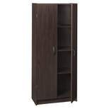 ClosetMaid 1556 Sturdy Wooden Pantry Cabinet with Fixed and Adjustable Shelves for Added Storage, Espresso