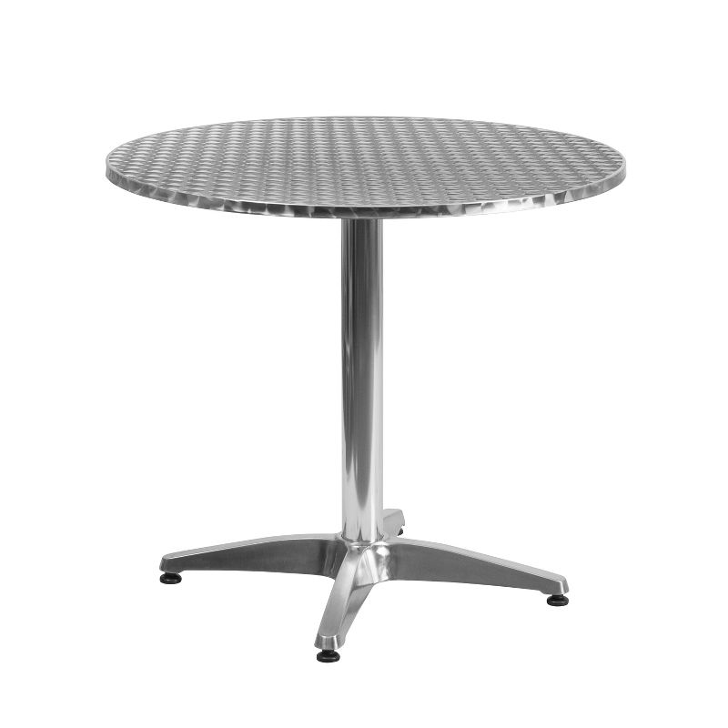 Flash Furniture Mellie 31.5'' Round Aluminum Indoor-Outdoor Table with Base, 1 of 8