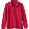 Lands' End School Uniform Kids Long Sleeve Mesh Polo Shirt - 2 of 4