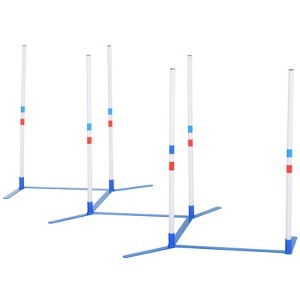 Skyzone 2-Piece Dog Agility Training Set: Weave Poles, Water Spray Tube, Whistle & 600D Carry Bag - 1 of 4