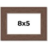 PosterPalooza | 8x5 Wide Barnwood Picture Frame, UV Acrylic, 6 Finishes - Grey, Brown, White, and Black - 2 of 4