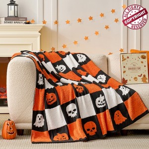 Snuggle Sac Ultra-Soft Halloween Throw Blanket, Seasonal Decorative Blanket 50*60" - 1 of 4