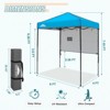 EAGLE PEAK 6'x4'Instant Pop Up Canopy with Adjustable Sun Wall - 3 of 4
