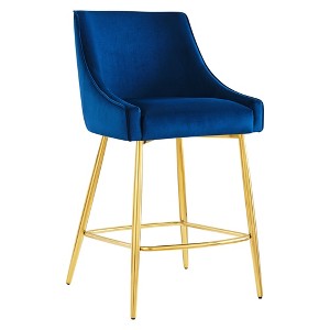Modway Discern Performance Velvet Counter Stool - 1 of 4