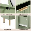 Fluted 6 Drawers Dresser, 54" Wide Modern Chest of Drawers with Deep Drawers, Large Double Dresser TV Stand, Wooden Organizer for Living Room - 3 of 4