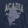 Men's Acadia National Park State Line Crewneck Sweatshirt - 2 of 4